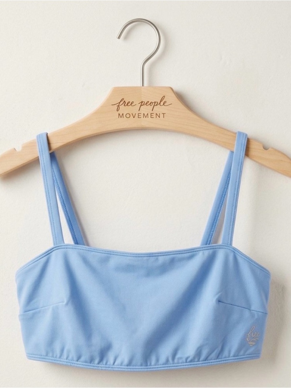 Free People corsican sea size XS Blue Double-Strap Power Up Sports bra